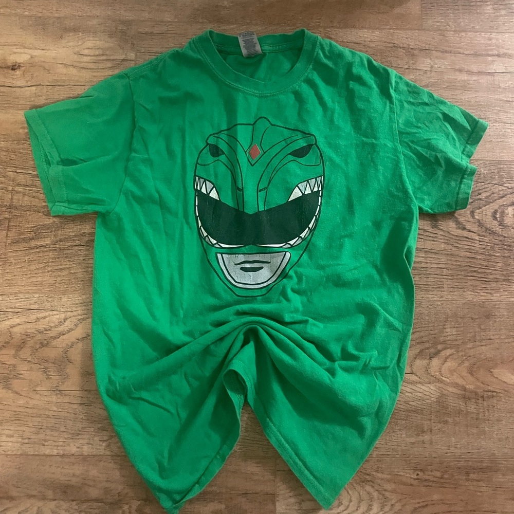 Vintage Green Power Rangers Shirt